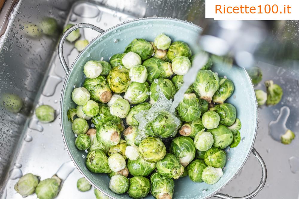 Cavoletti di Bruxelles stufati con broccoli