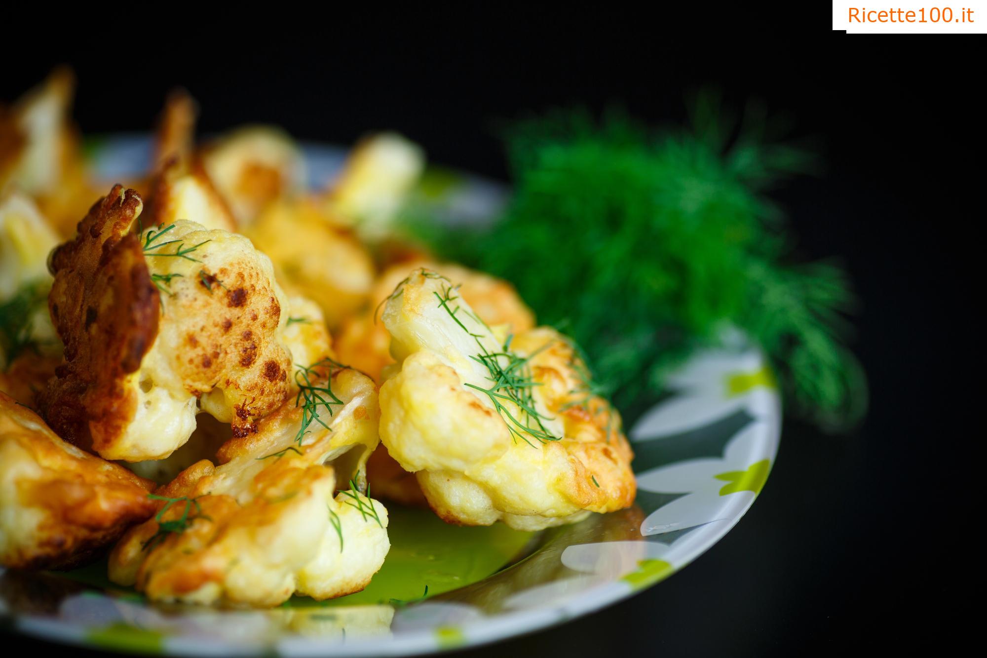 Cavolfiore fritto in pastella piccante
