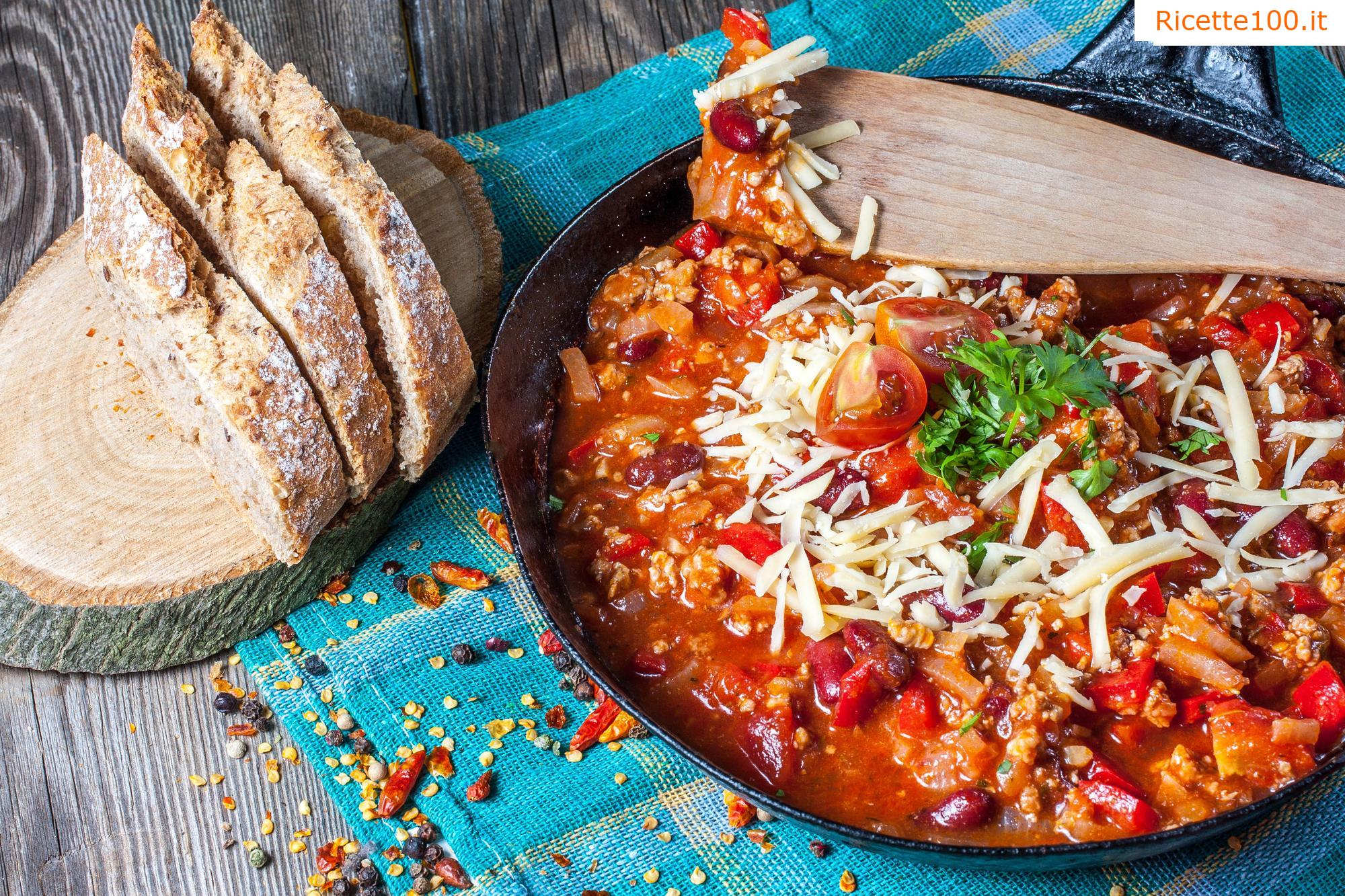 Chilli con carne alla messicana