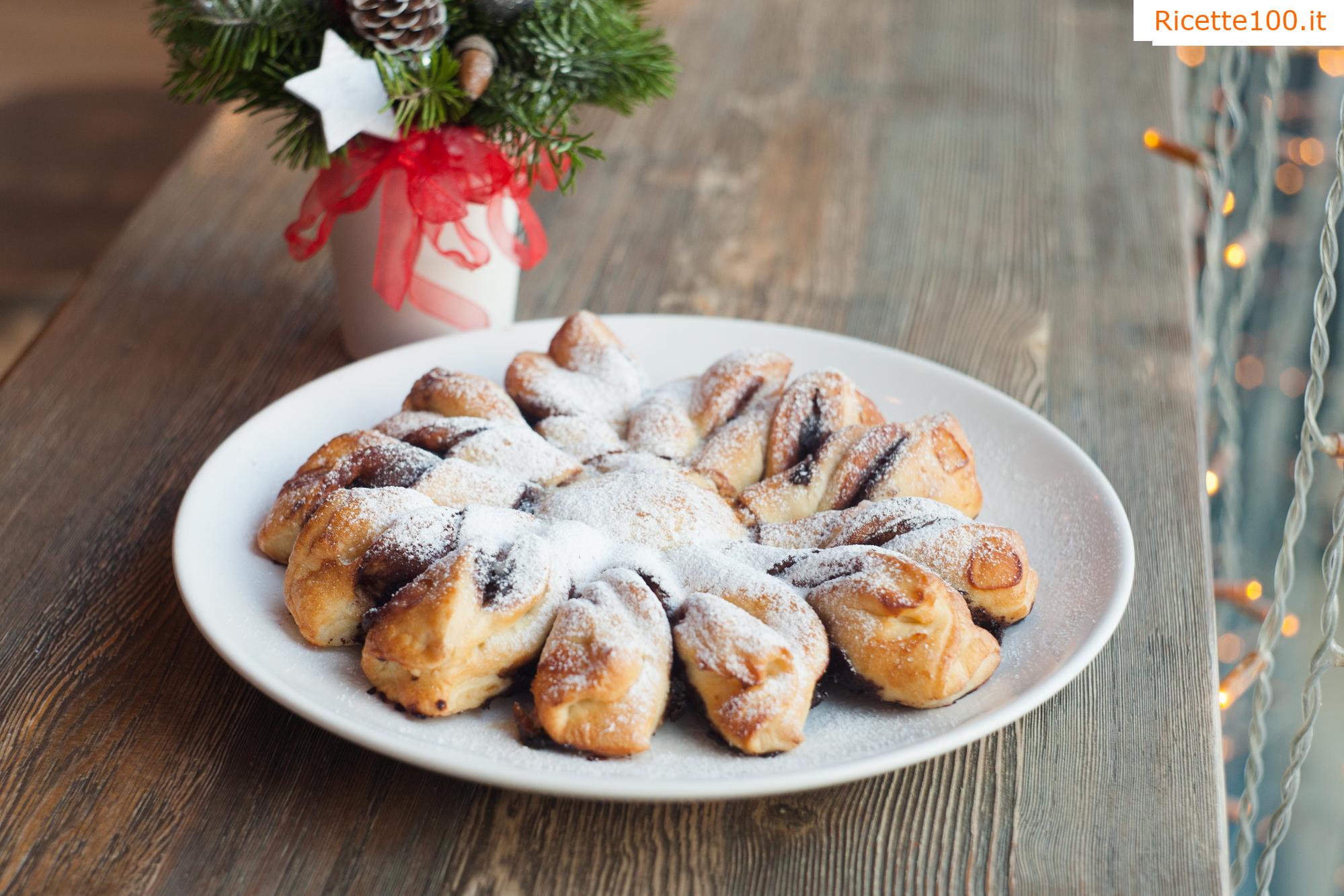 Cornetti di noci con panna