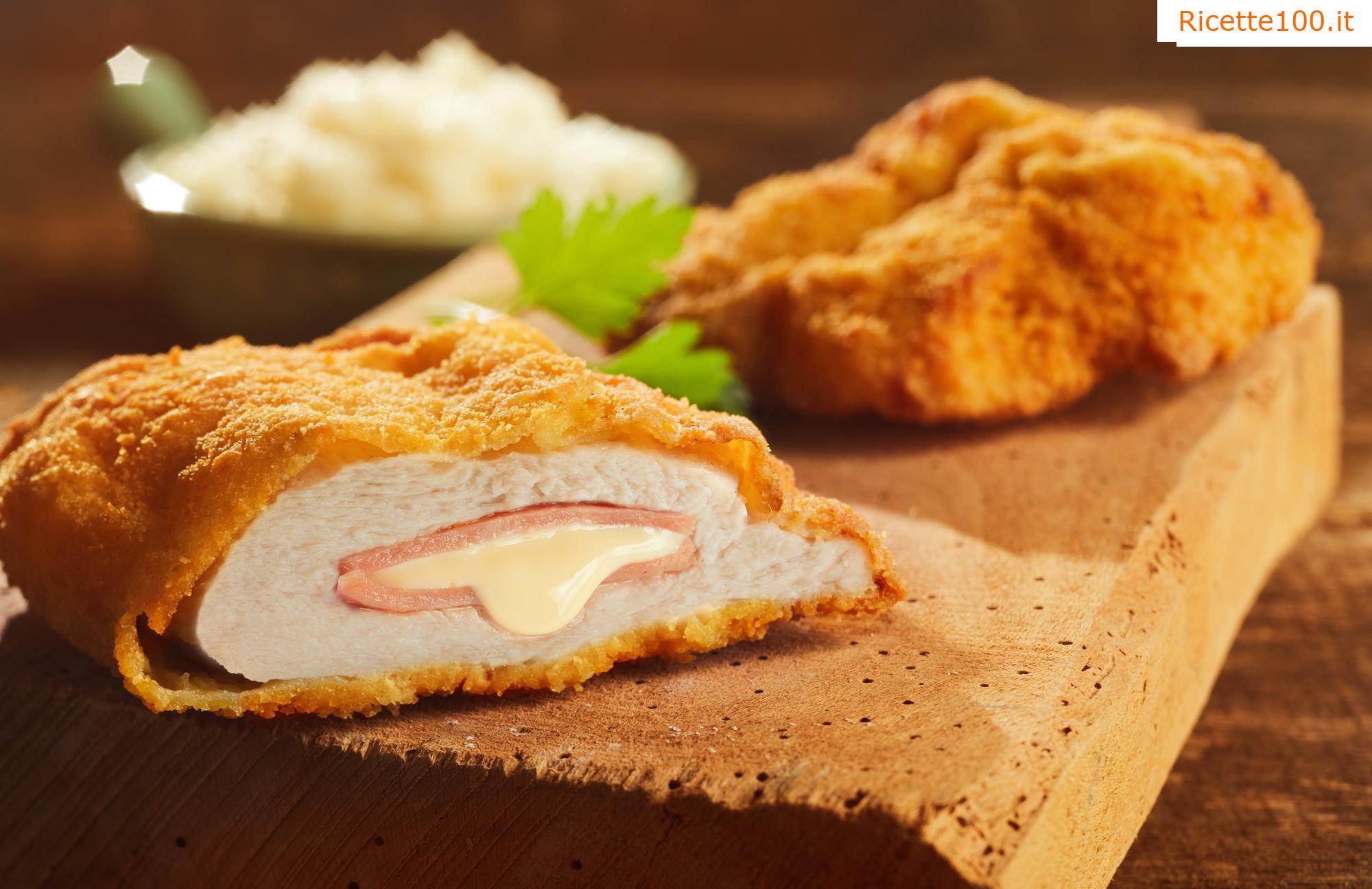 Cotoletta di maiale farcita con mozzarella