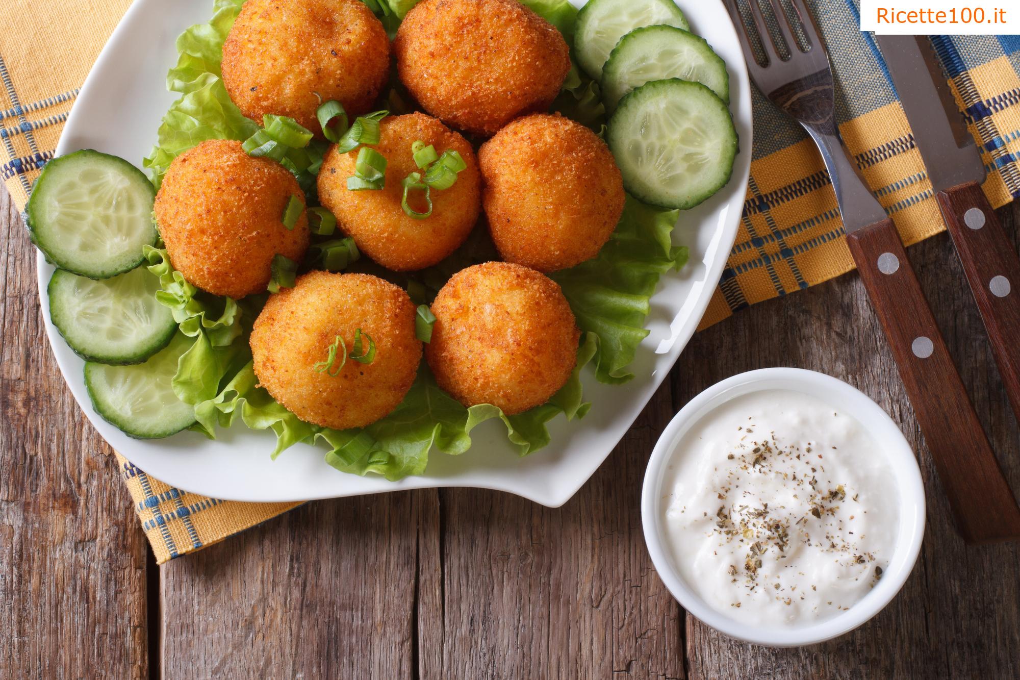 Crocchette di patate con formaggio