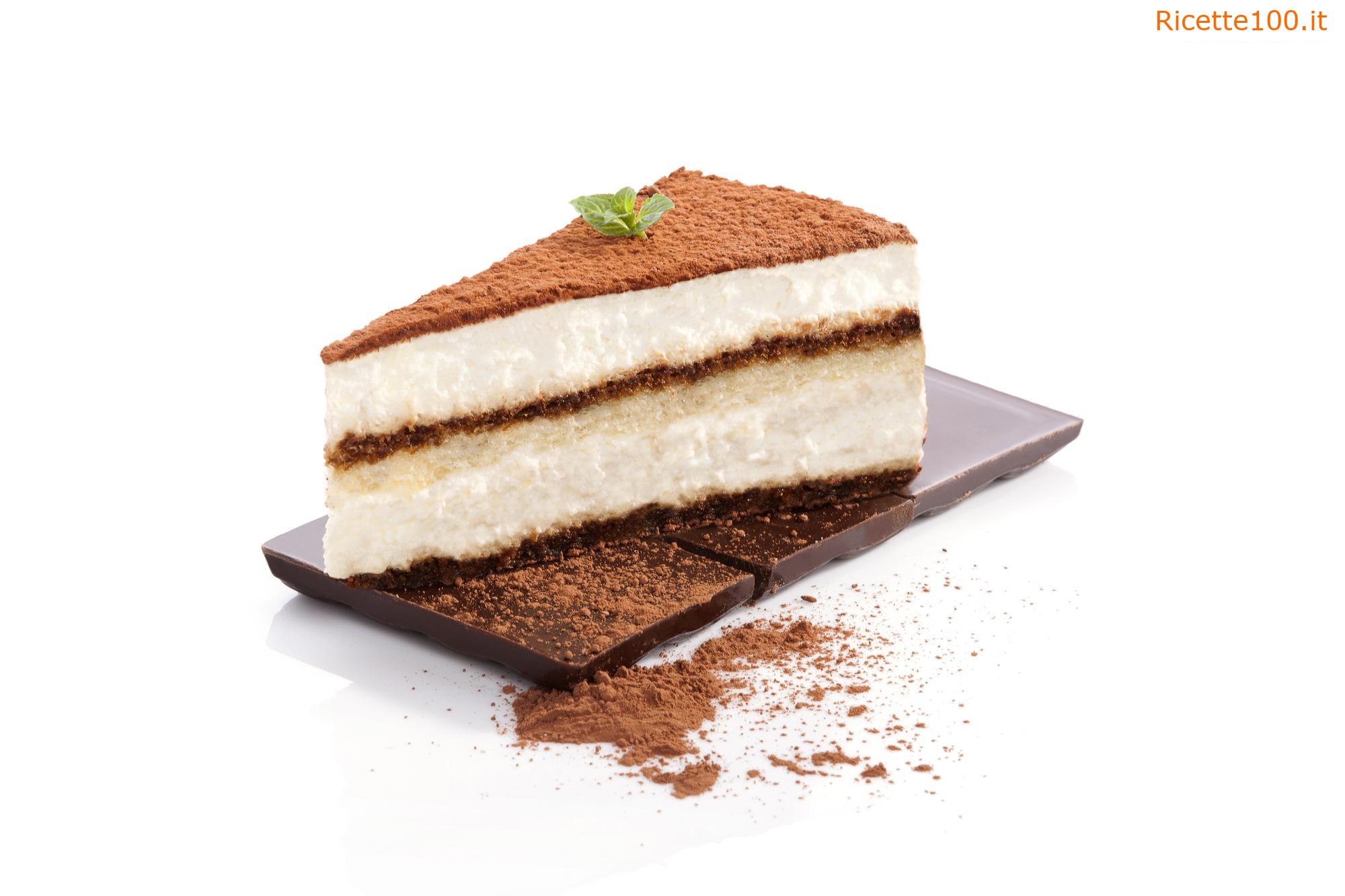 Eccellente tiramisù italiano con mascarpone