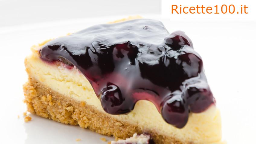 Facile e deliziosa cheesecake ai mirtilli secondo Liza