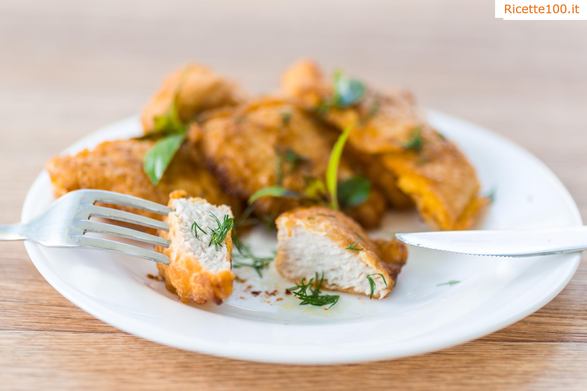 Fettine di tacchino in pastella di formaggio