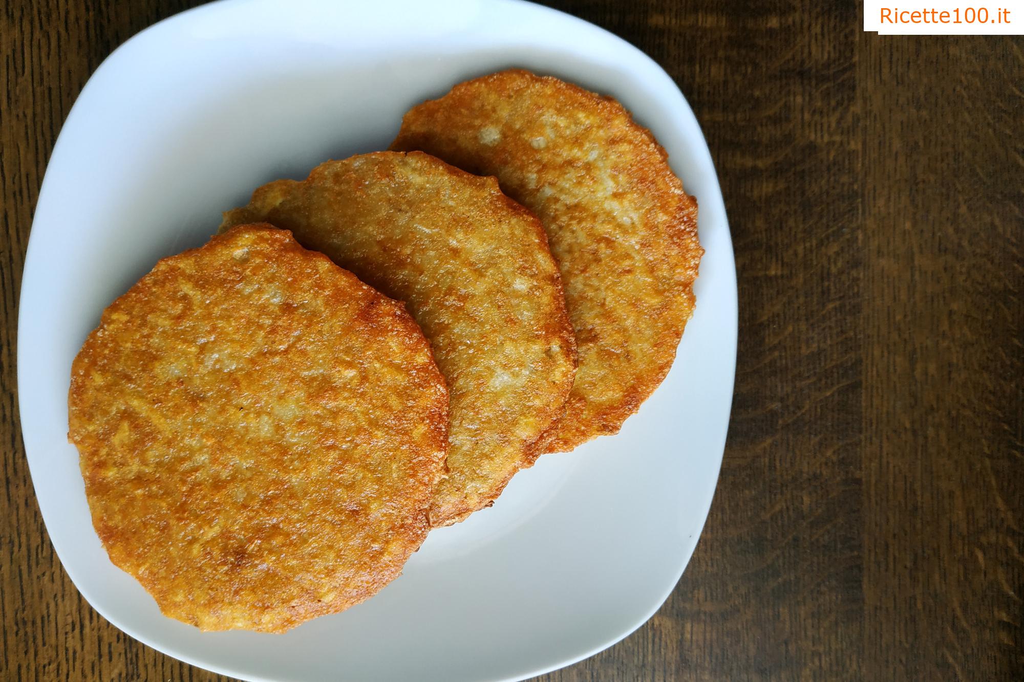 Frittelle di patate con formaggio