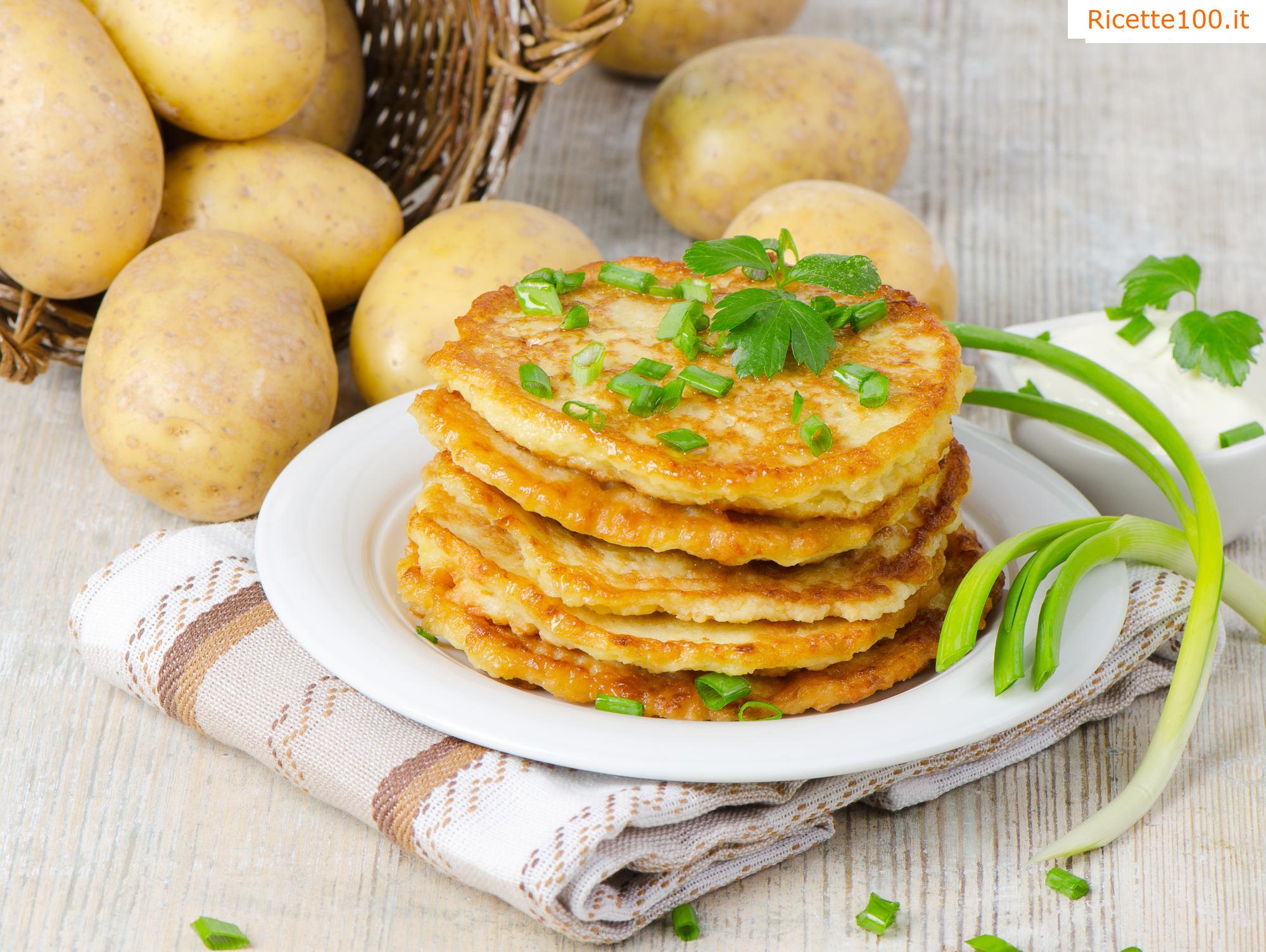 Frittelle di patate da patate lesse