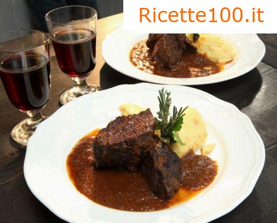 Guanciali di manzo al vino