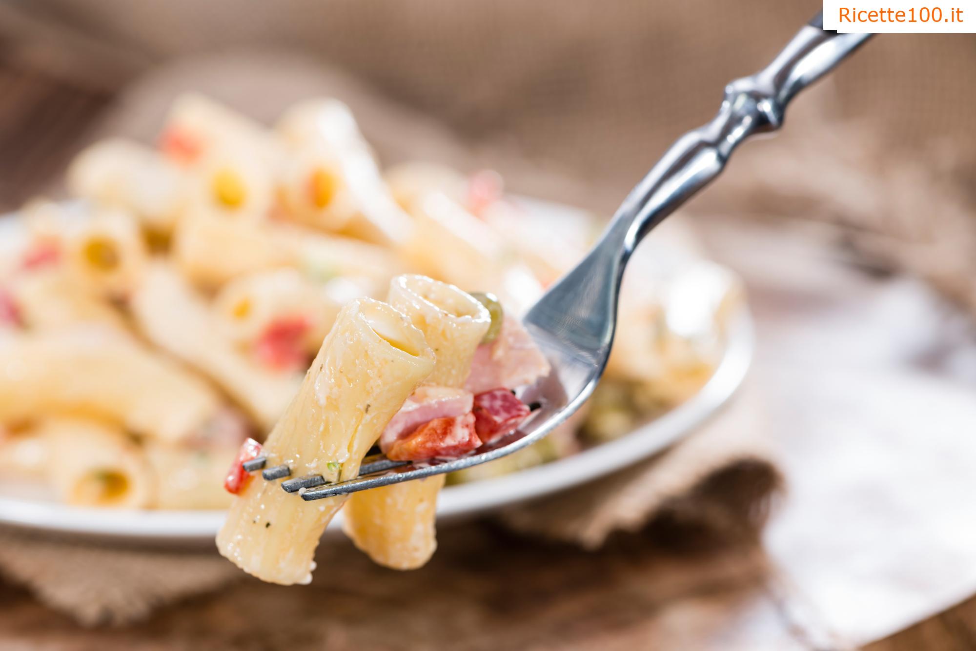 Insalata di pasta con verdure