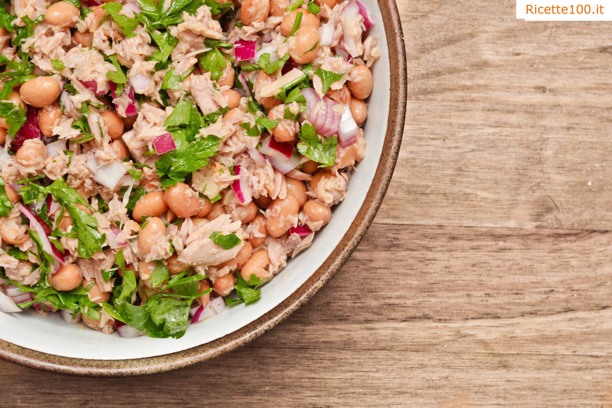 Insalata di tonno toscana con fagioli