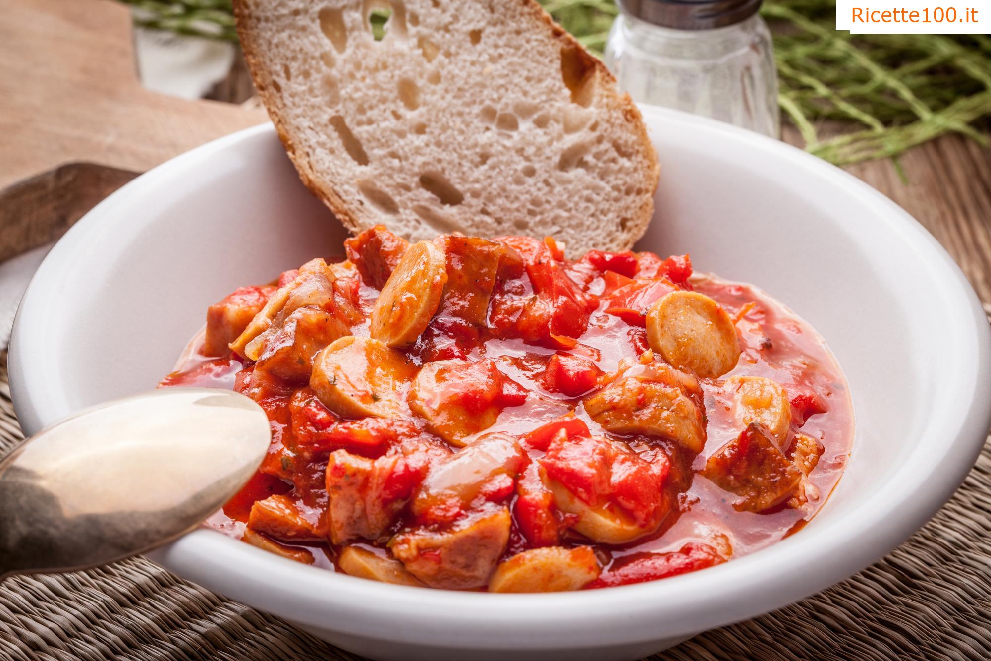 Leccio con salsiccia e lenticchie