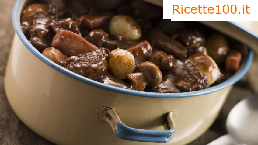 Manzo brasato alla borgognona