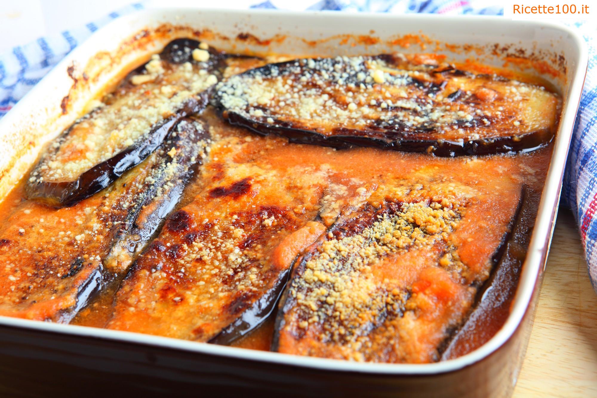 Melanzane al forno con parmigiano