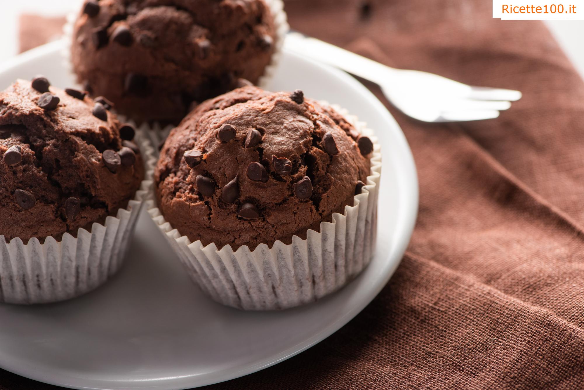 Muffin al cioccolato fatto in casa