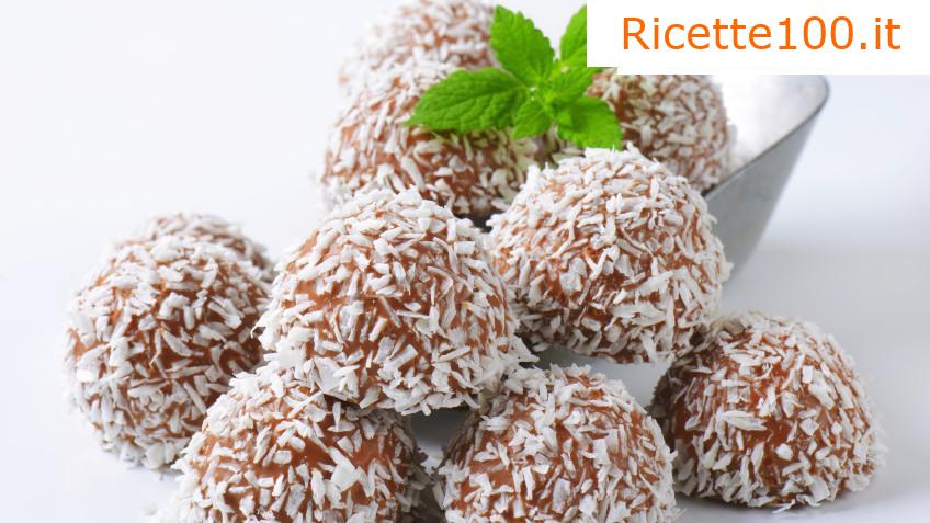 Palline di rum con cocco