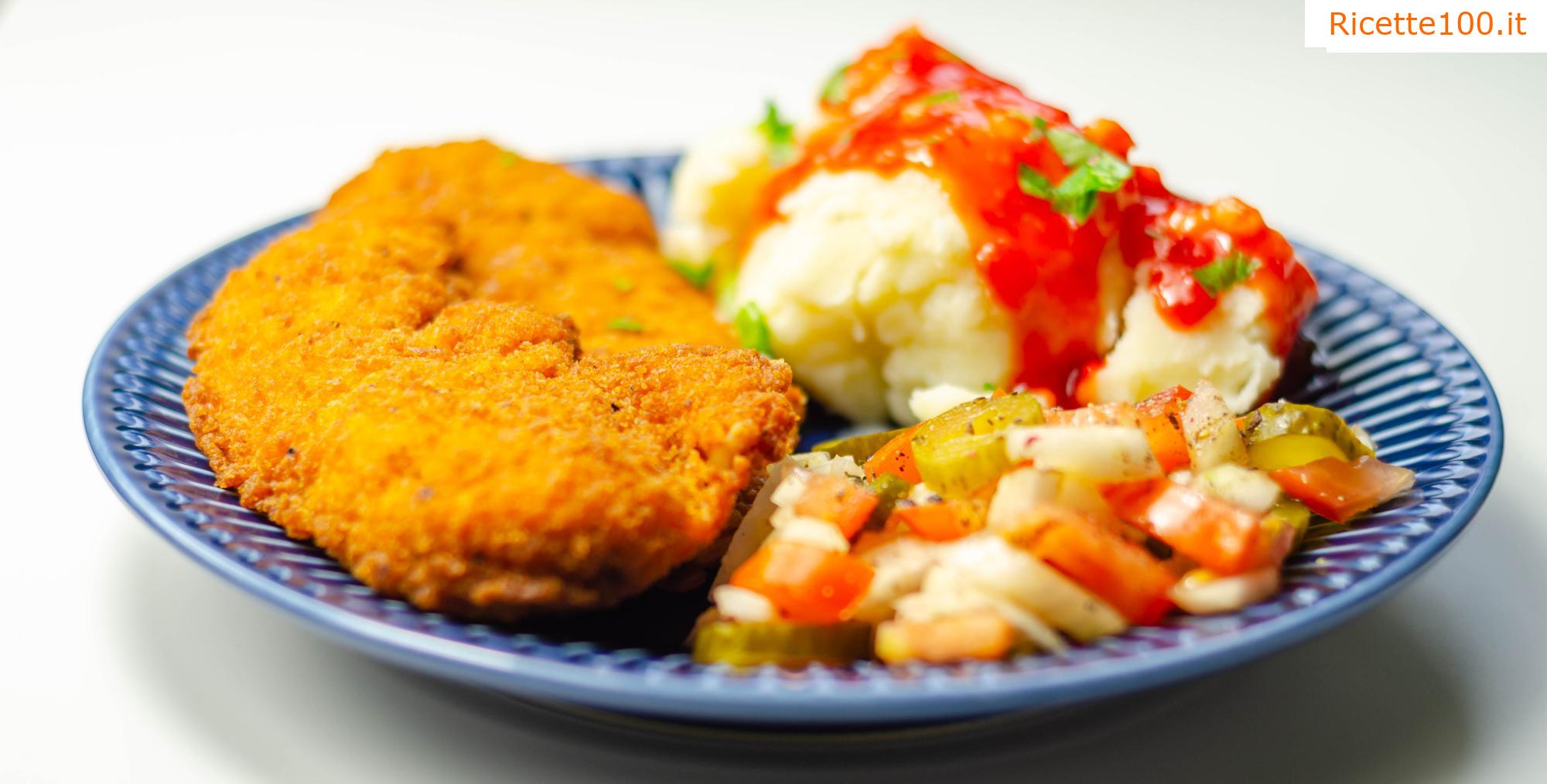 Petti di pollo macinati con due formaggi