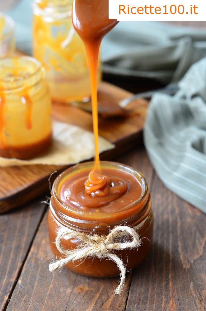Salsa all'aneto con base di caramello