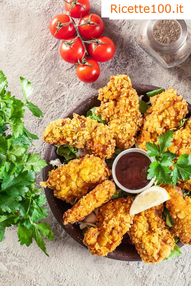 Strisce di pollo KFC (senza cornflakes)