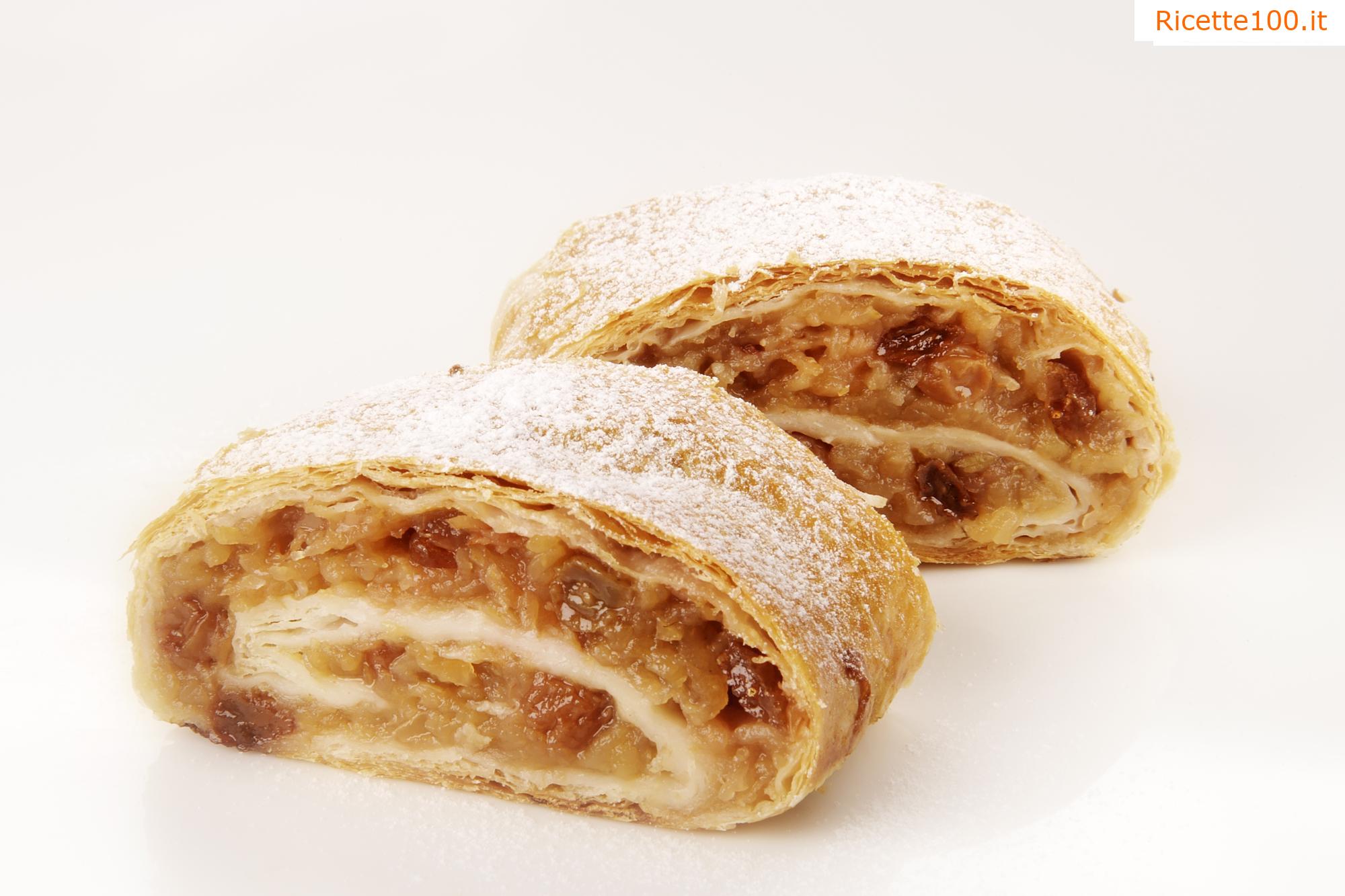 Strudel di mele con pasta sfoglia