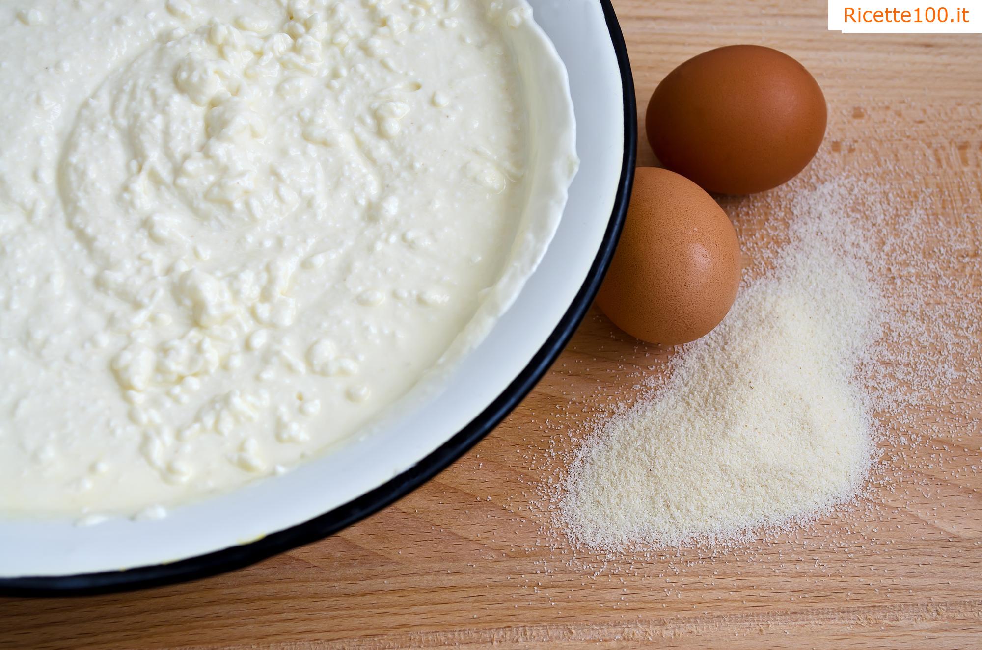 Strudel di pasta di ricotta