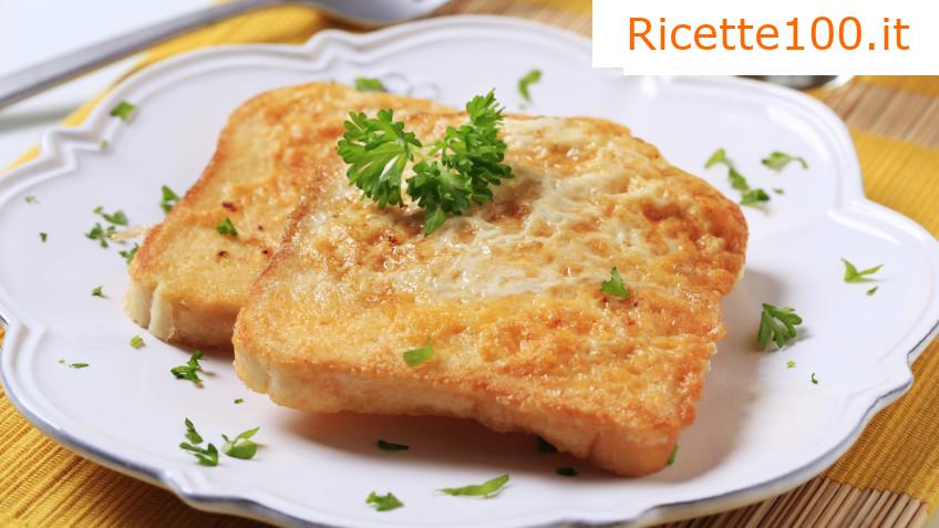 Toast francese con prosciutto e formaggio