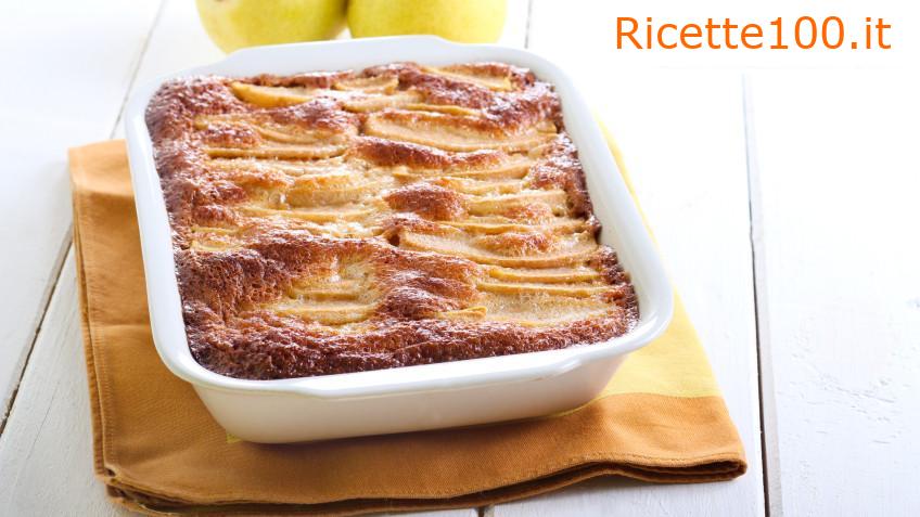 Torta bucherellata con glassa e budino al limone