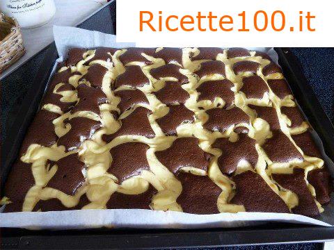 Torta di pesche e ricotta - teglia