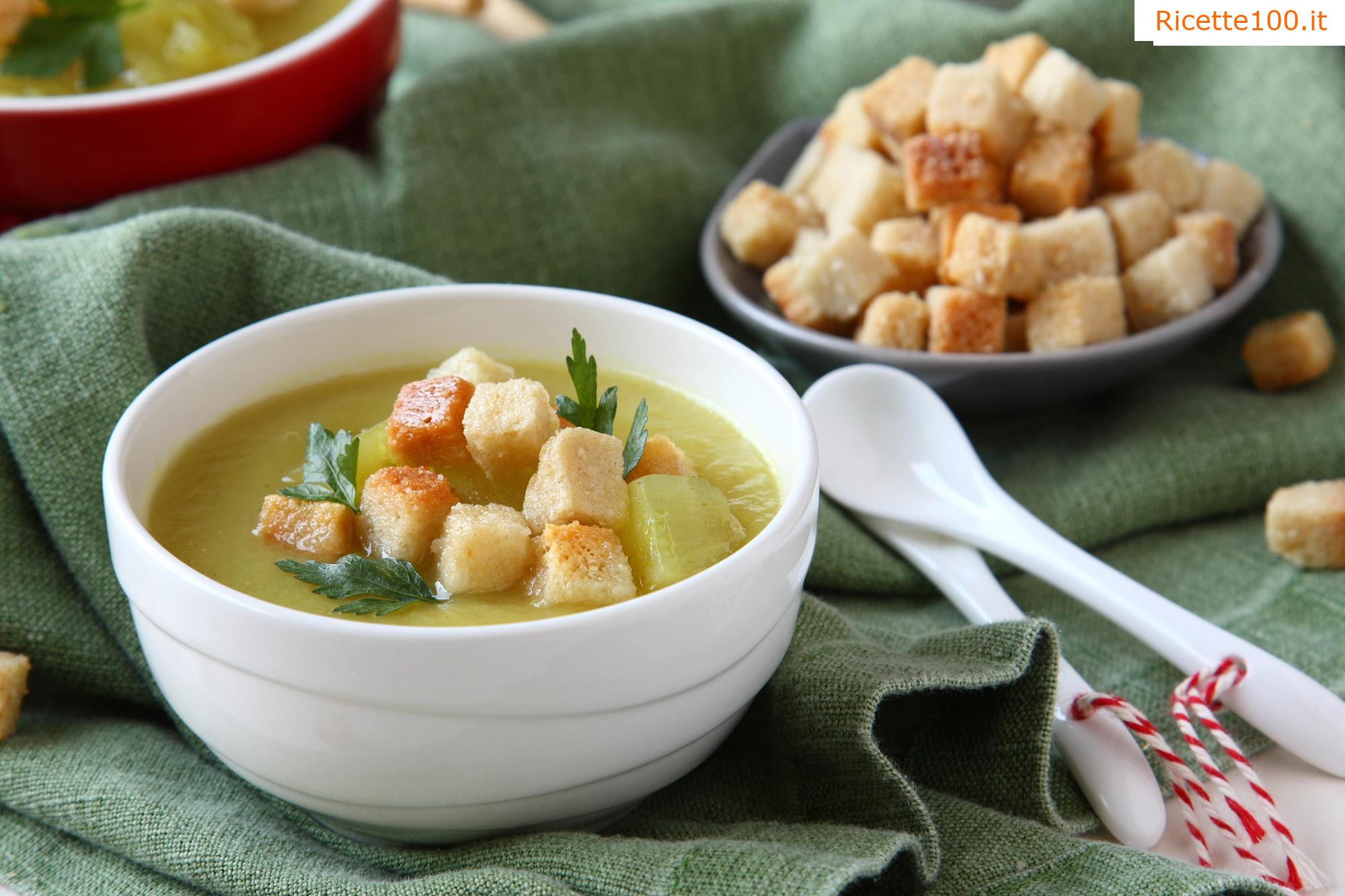 Zuppa di aglio con patate
