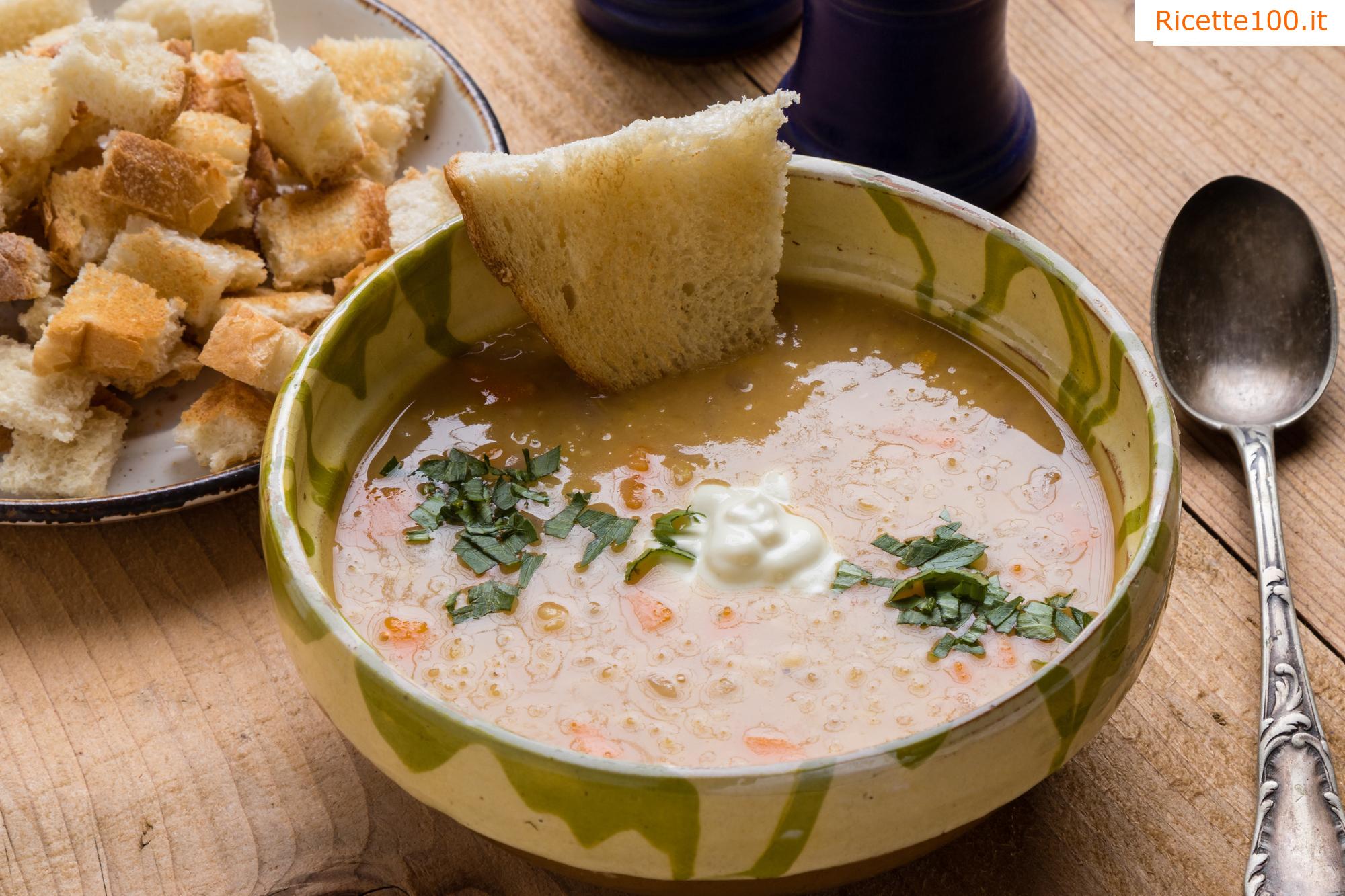 Zuppa di lenticchie con maggiorana