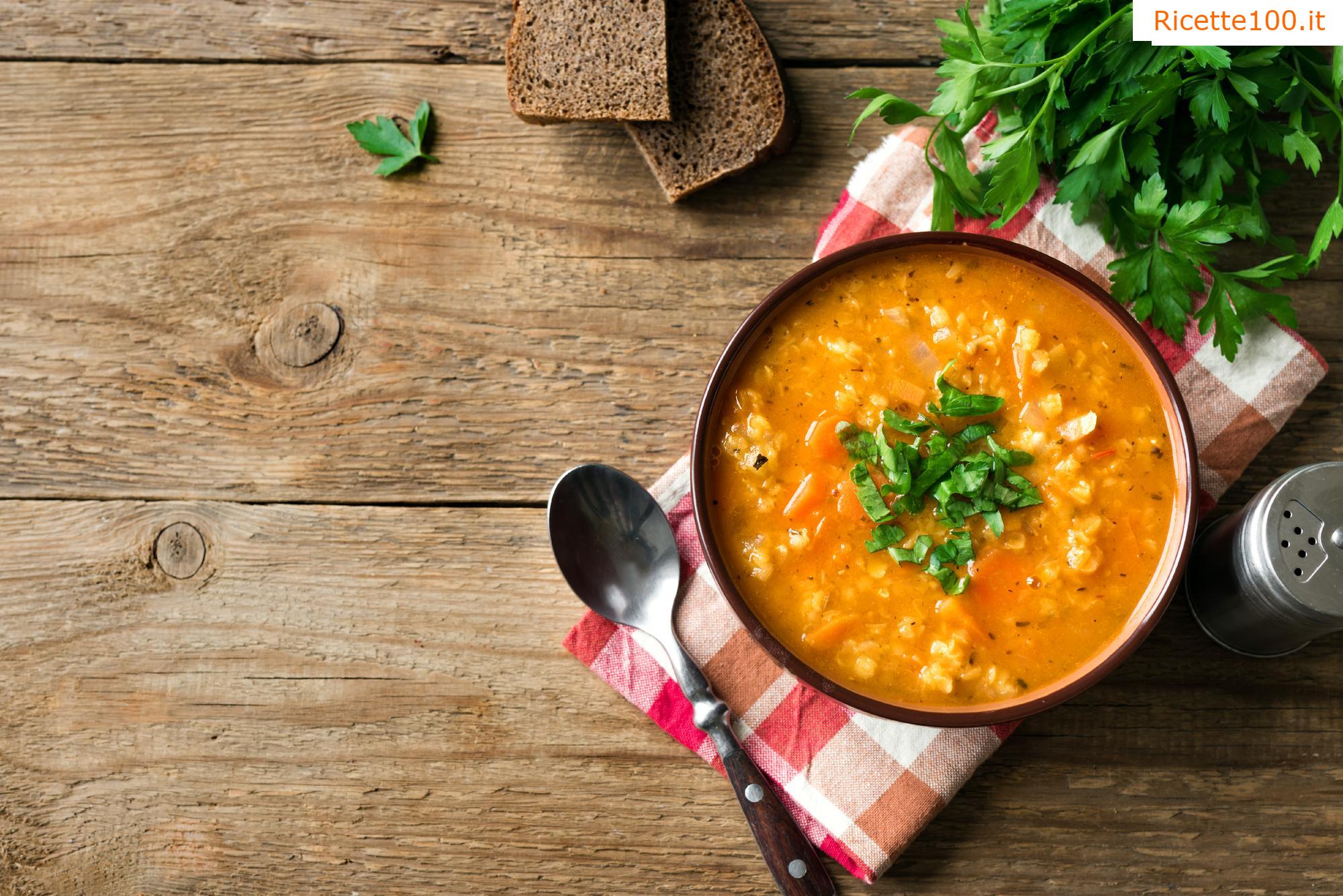 Zuppa di lenticchie rosse