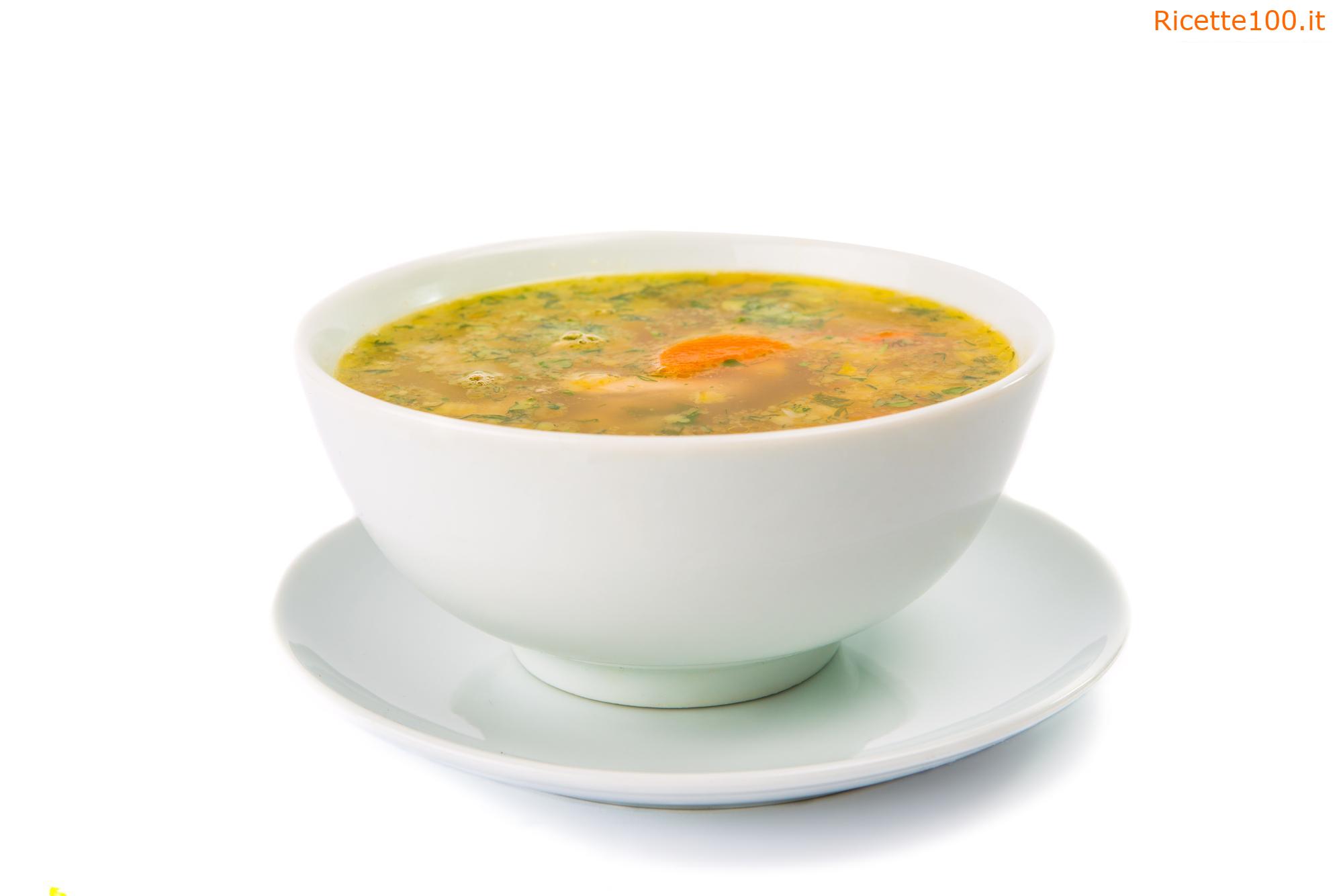 Zuppa di pollo con frattaglie (senza grassi)